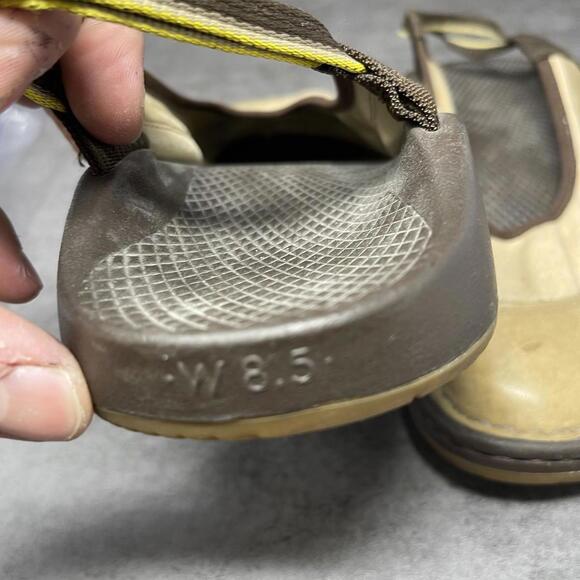 Chaco Devotee Slingback Sandals Womens Size 8.5 Slip On Brown Leather Closed Toe - Picture 9 of 9